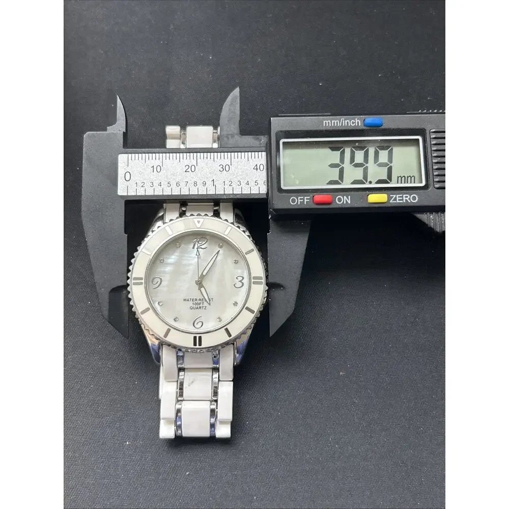 MOP Dial White Bezel And Band Women’s Quartz Watch